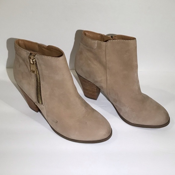 Aldo Shoes - Aldo Taupe Suede Ankle Boots.